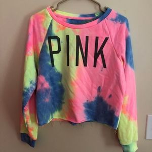 PINK Cropped Sweatshirt